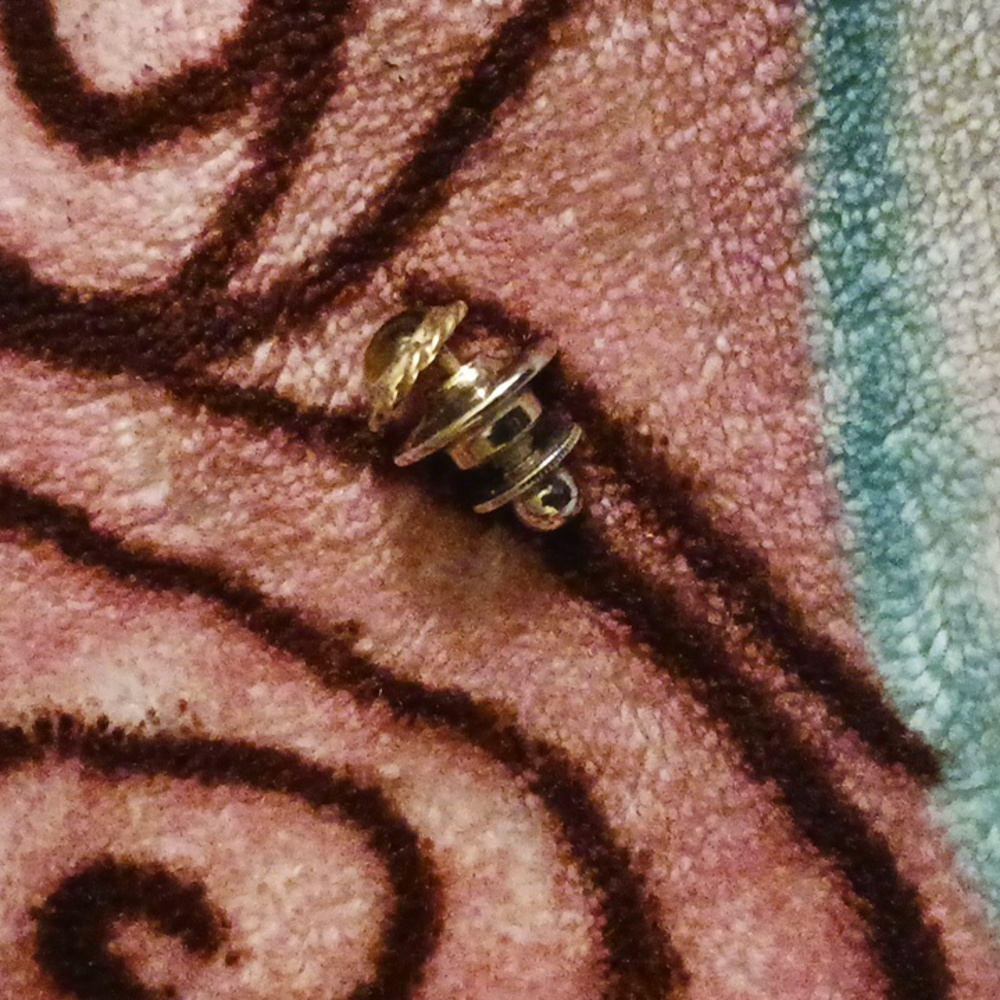 Tiny Cats Eye Lapel pin - Picture 4 of 4